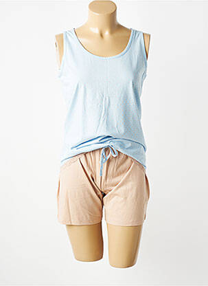 Pyjama tissage jersey bleu IMPETUS femme