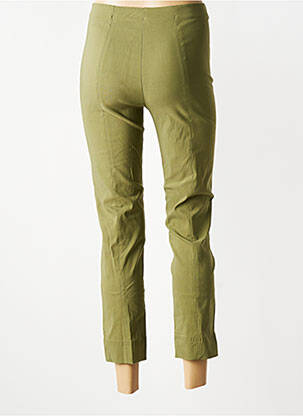 Pantalon 7/8 taille haute taille haute vert POMODORO femme