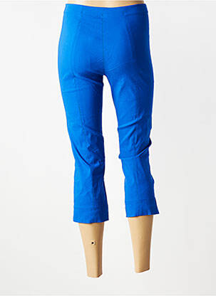Pantacourt taille haute taille haute bleu POMODORO femme