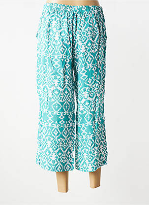 Pantacourt taille élastique taille normale vert POMODORO femme