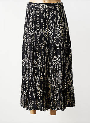 Jupe longue coupe fluide noir POMODORO femme