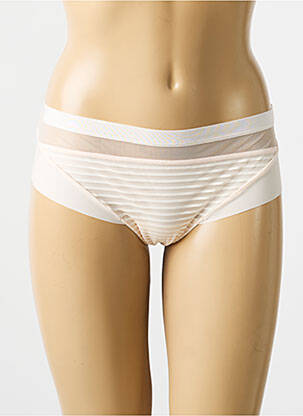 Culotte effet matière satinée beige MARIE JO femme
