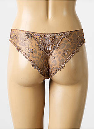 Culotte effet matière satinée marron MARIE JO femme