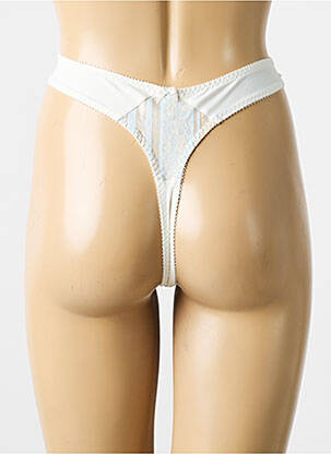String effet matière satinée beige EMPREINTE femme