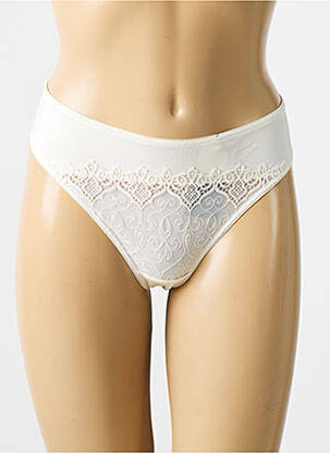 Tanga tissage satiné beige CHANTELLE femme