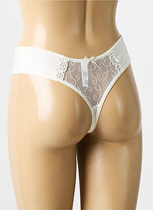Tanga tissage satiné beige CHANTELLE femme