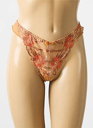 Tanga stretch orange BARBARA femme