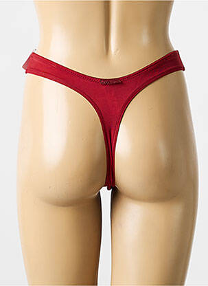String tissage satiné rouge PRIMADONNA femme