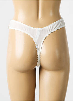 Tanga tissage satiné beige MARIE JO femme