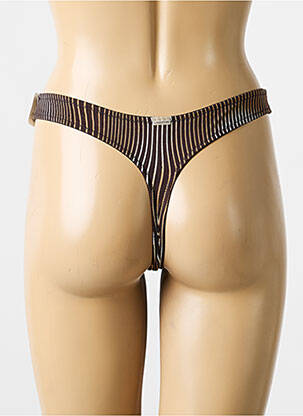 String effet matière satinée marron MARIE JO femme