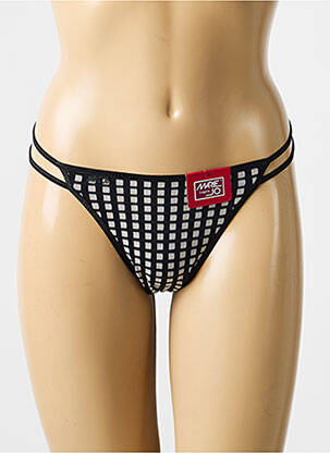 String imprimé vichy noir MARIE JO femme