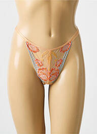 Tanga stretch orange BARBARA femme