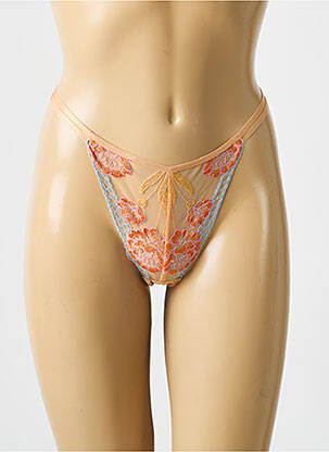 Tanga stretch orange BARBARA femme