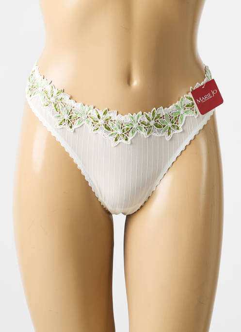 Tanga tissage satiné beige MARIE JO femme
