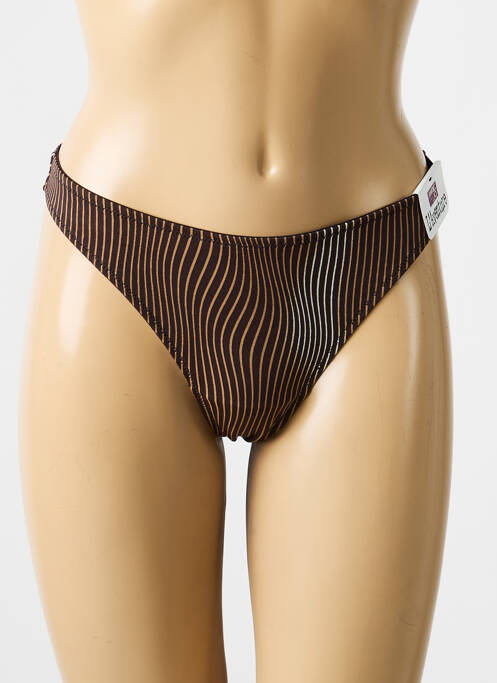 String effet matière satinée marron MARIE JO femme