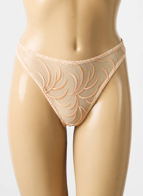 Tanga stretch orange BARBARA femme