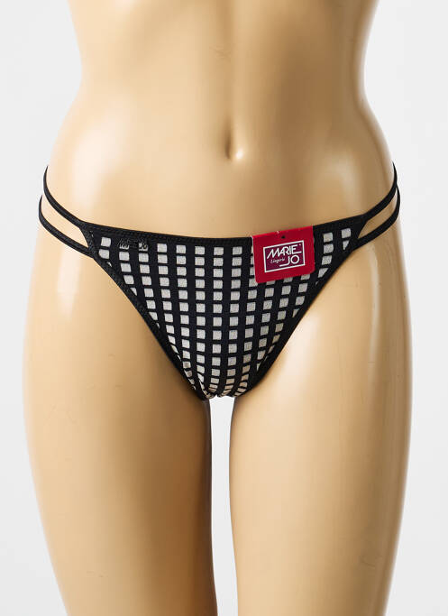 String imprimé vichy noir MARIE JO femme