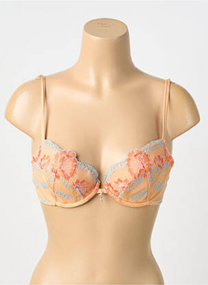 Soutien-gorge légère et transparente haut soutien-gorge moulé orange BARBARA femme