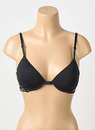 Soutien-gorge effet matière satinée haut soutien-gorge moulé noir SIMONE PERELE femme