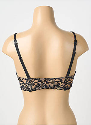 Soutien-gorge effet matière satinée haut soutien-gorge moulé noir SIMONE PERELE femme