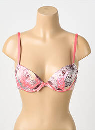 Soutien-gorge effet matière satinée haut soutien-gorge moulé rose SIMONE PERELE femme
