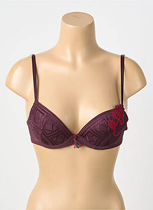 Soutien-gorge légère et transparente haut soutien-gorge moulé rouge SIMONE PERELE femme