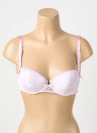 Soutien-gorge effet matière satinée haut soutien-gorge moulé rose ENVIES BY LEJABY femme
