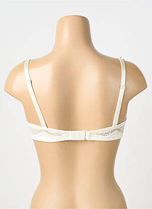Soutien-gorge effet matière satinée haut soutien-gorge moulé beige LISE CHARMEL femme