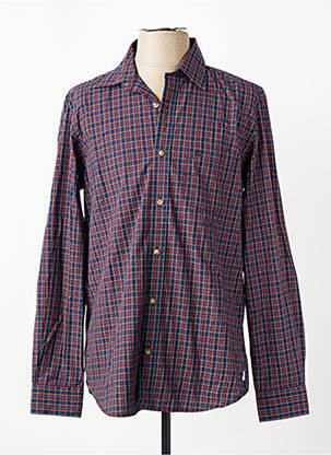 Chemise manches longues poches bleu SERGE BLANCO homme