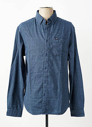 Chemise manches longues poches bleu OXBOW homme