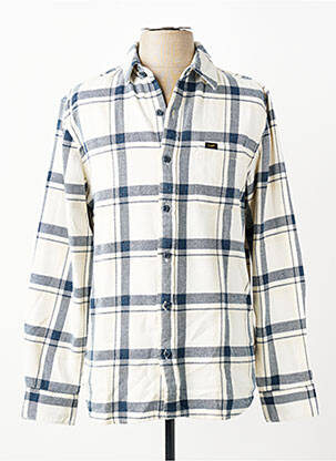 Chemise manches longues coupe cintrée beige LEE homme