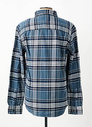 Chemise manches longues imprimé écossais bleu LEE homme