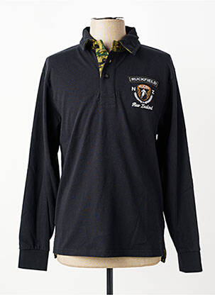 Polo manches longues manches longues noir RUCKFIELD homme