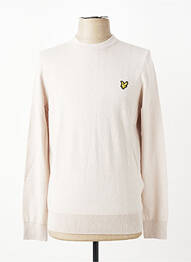 Pull stretch manches longues beige LYLE & SCOTT homme