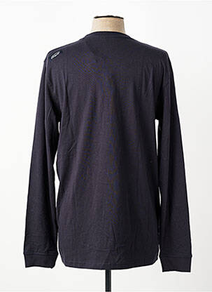 T-shirt broderie manches longues bleu OXBOW homme