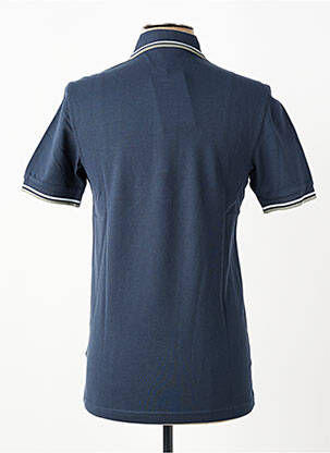 Polo stretch manches courtes bleu FRED PERRY homme