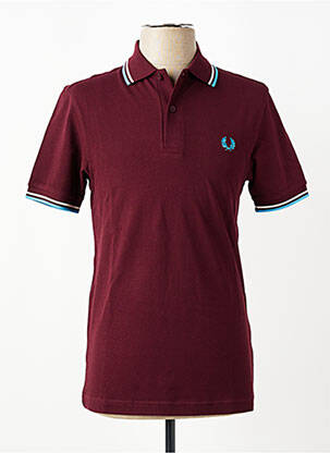 Polo stretch manches courtes rouge FRED PERRY homme