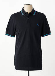Polo stretch manches courtes noir FRED PERRY homme