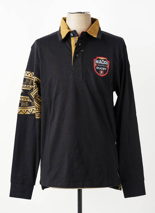 Polo manches longues manches longues noir RUCKFIELD homme
