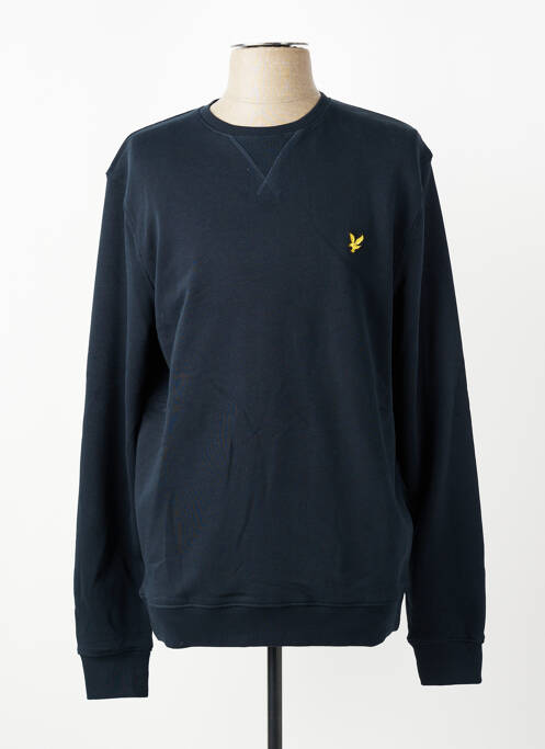 Sweat-shirt stretch manches longues bleu LYLE & SCOTT homme