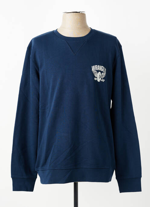 Sweat-shirt stretch manches longues bleu WRANGLER homme