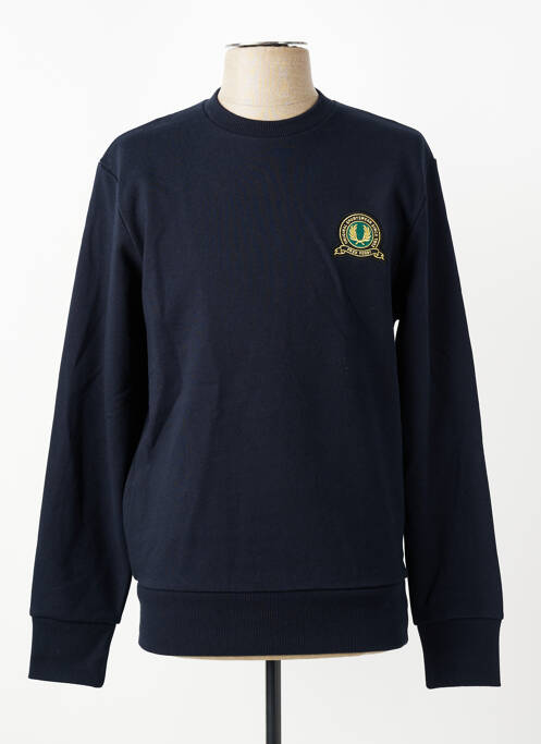 Sweat-shirt stretch manches longues bleu FRED PERRY homme
