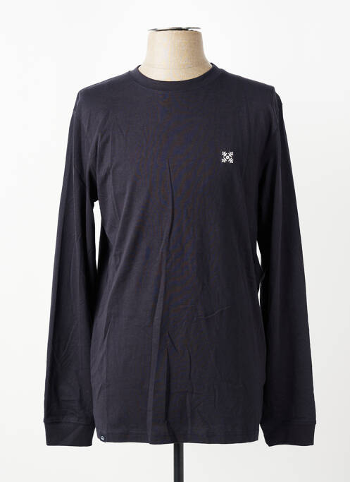 T-shirt broderie manches longues bleu OXBOW homme