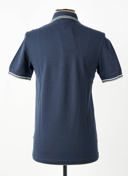 Polo stretch manches courtes bleu FRED PERRY homme