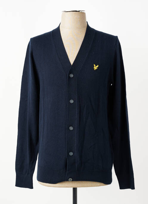 Gilet manches longues col v bleu LYLE & SCOTT homme