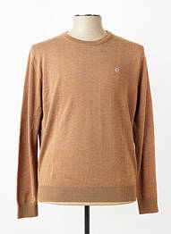 Pull stretch manches longues marron SERGE BLANCO homme