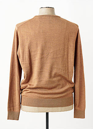 Pull stretch manches longues marron SERGE BLANCO homme