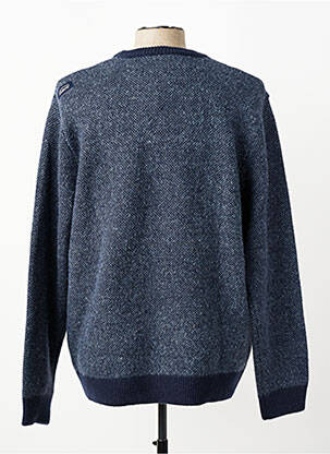 Pull stretch manches longues bleu OXBOW homme