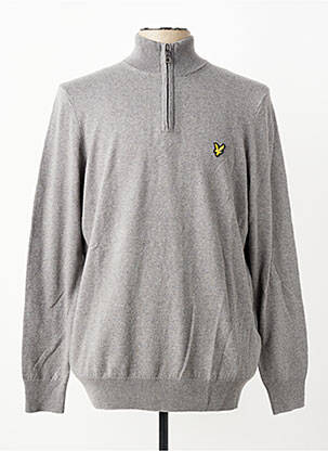 Pull stretch manches longues gris LYLE & SCOTT homme