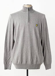 Pull stretch manches longues gris LYLE & SCOTT homme